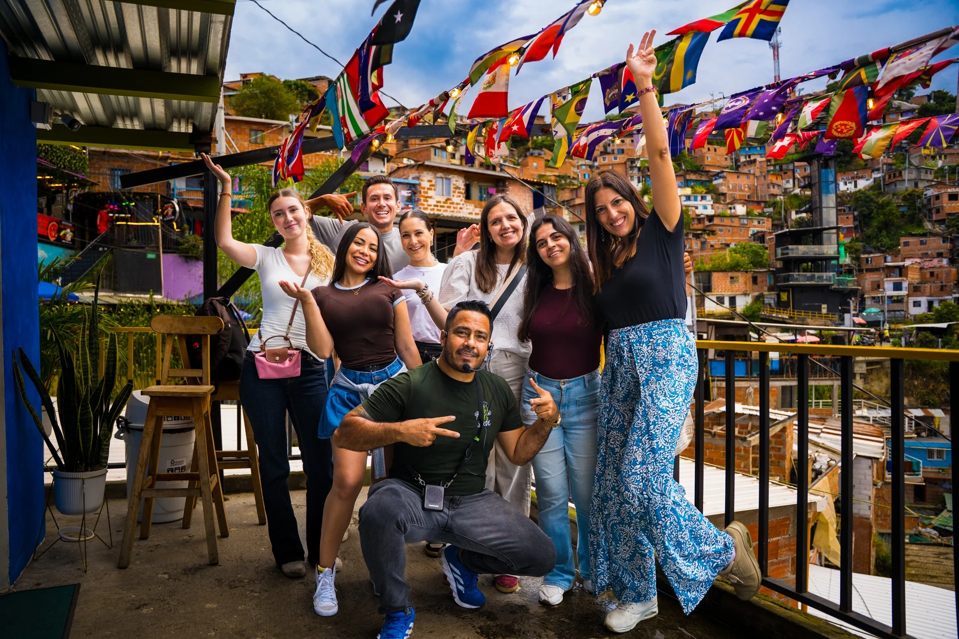 Travelers enjoying a locally guided experience in Medellín with Culture Colombia Tours